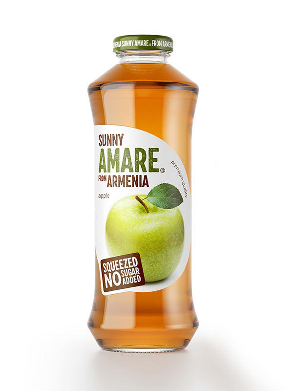 SUNNY AMARE<br>Frissen préselt alma gyümölcslé<br>750 ml